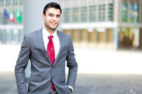 Portrait of an handsome young manager outdoor