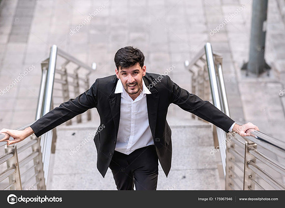 Confident young business man portrait concept.